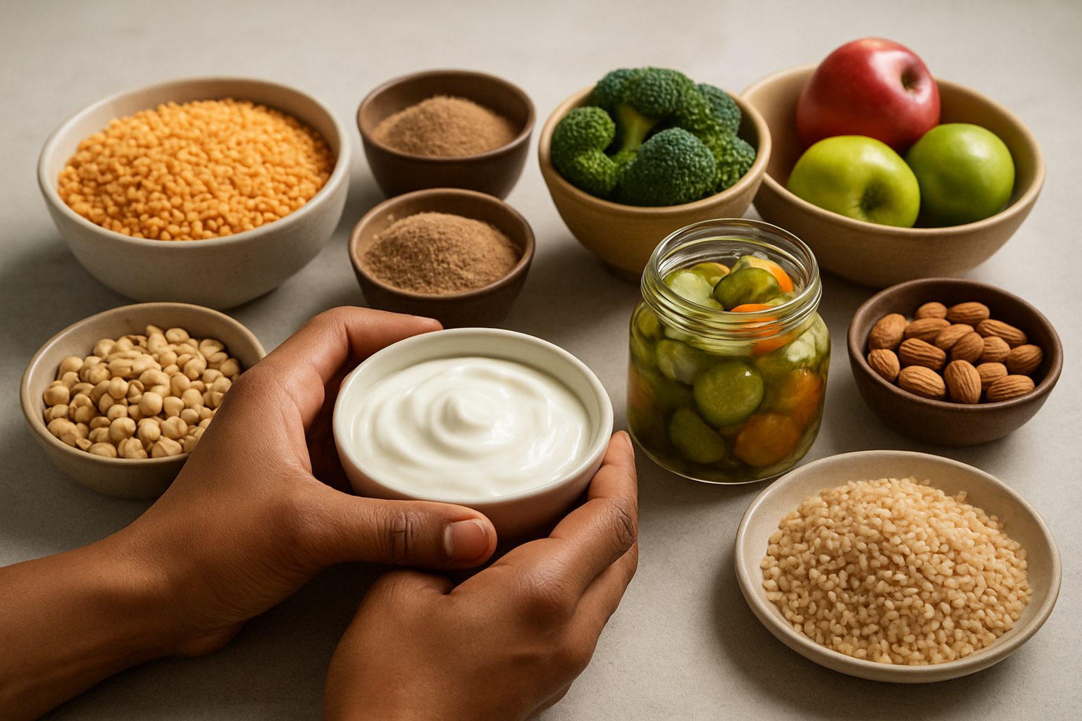 Simple gut healing plan with fibre rich foods and probiotics for busy Indians