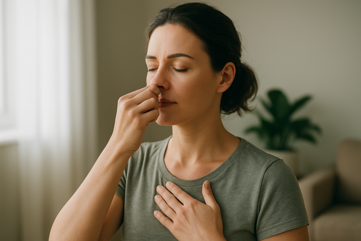 Stress reducing breathing exercises to calm mind and lower blood pressure